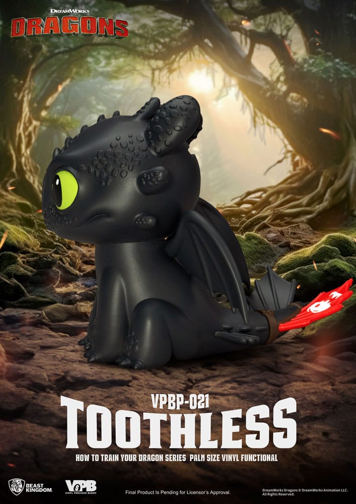 How to Train Your Dragon Piggy Vinyl Bank Toothless 12 cm Beast Kingdom Toys