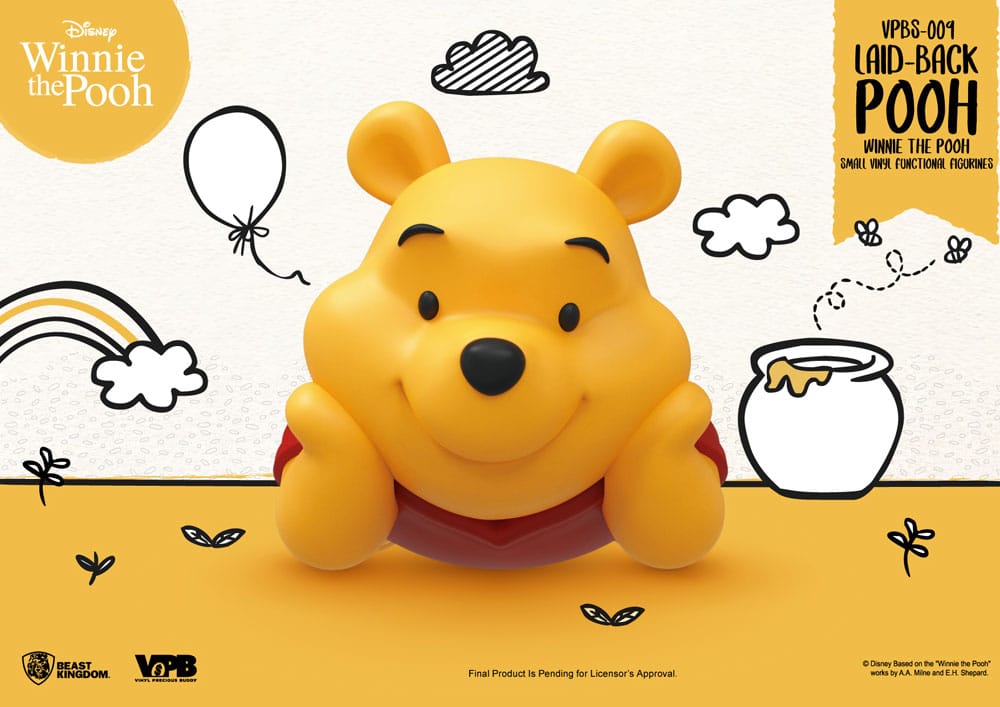 Winnie The Pooh Small Vinyl Bank laid-back Winnie 17 cm Beast Kingdom Toys