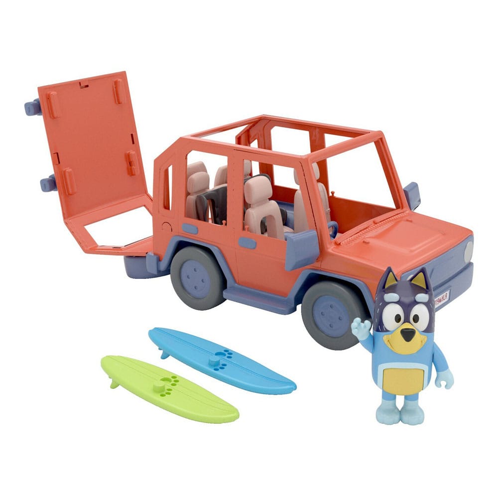 Bluey Action Figure with Vehicle Bluey Family Cruiser Moose Toys