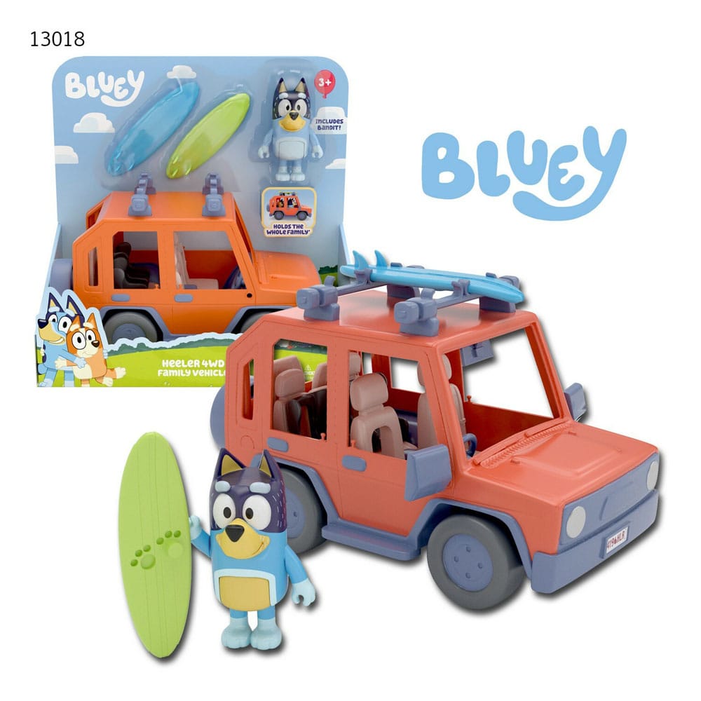 Bluey Action Figure with Vehicle Bluey Family Cruiser Moose Toys