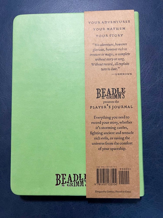Notebook A5 Player's Journal Sage Green Shield