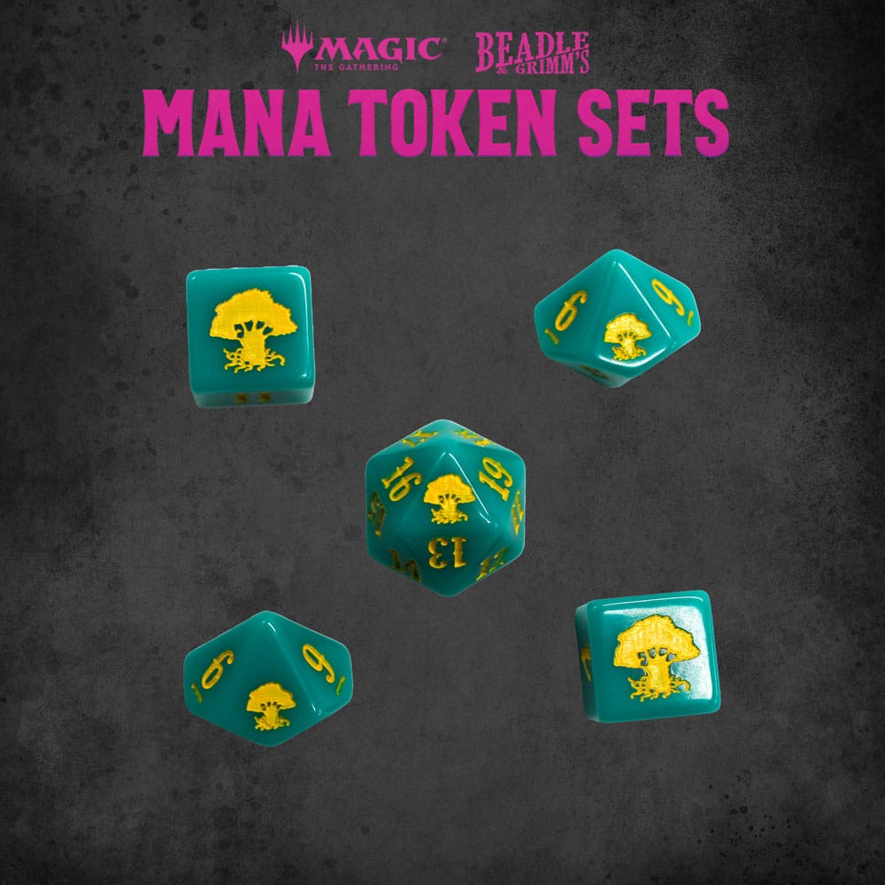 Magic the Gathering Dice and Token Pack Green Mana Beadle & Grimm´s