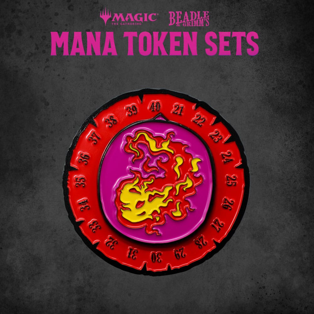 Magic the Gathering Dice and Token Pack Red Mana Beadle & Grimm´s