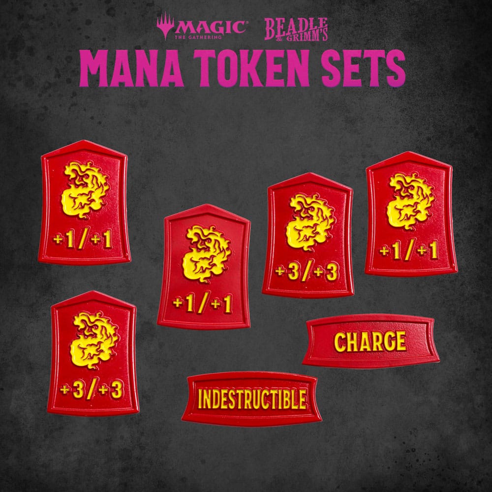 Magic the Gathering Dice and Token Pack Red Mana Beadle & Grimm´s