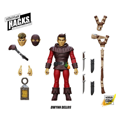 Vitruvian H.A.C.K.S. Action Figure Halfling Scout Dwynn Dellos Boss Fight Studio