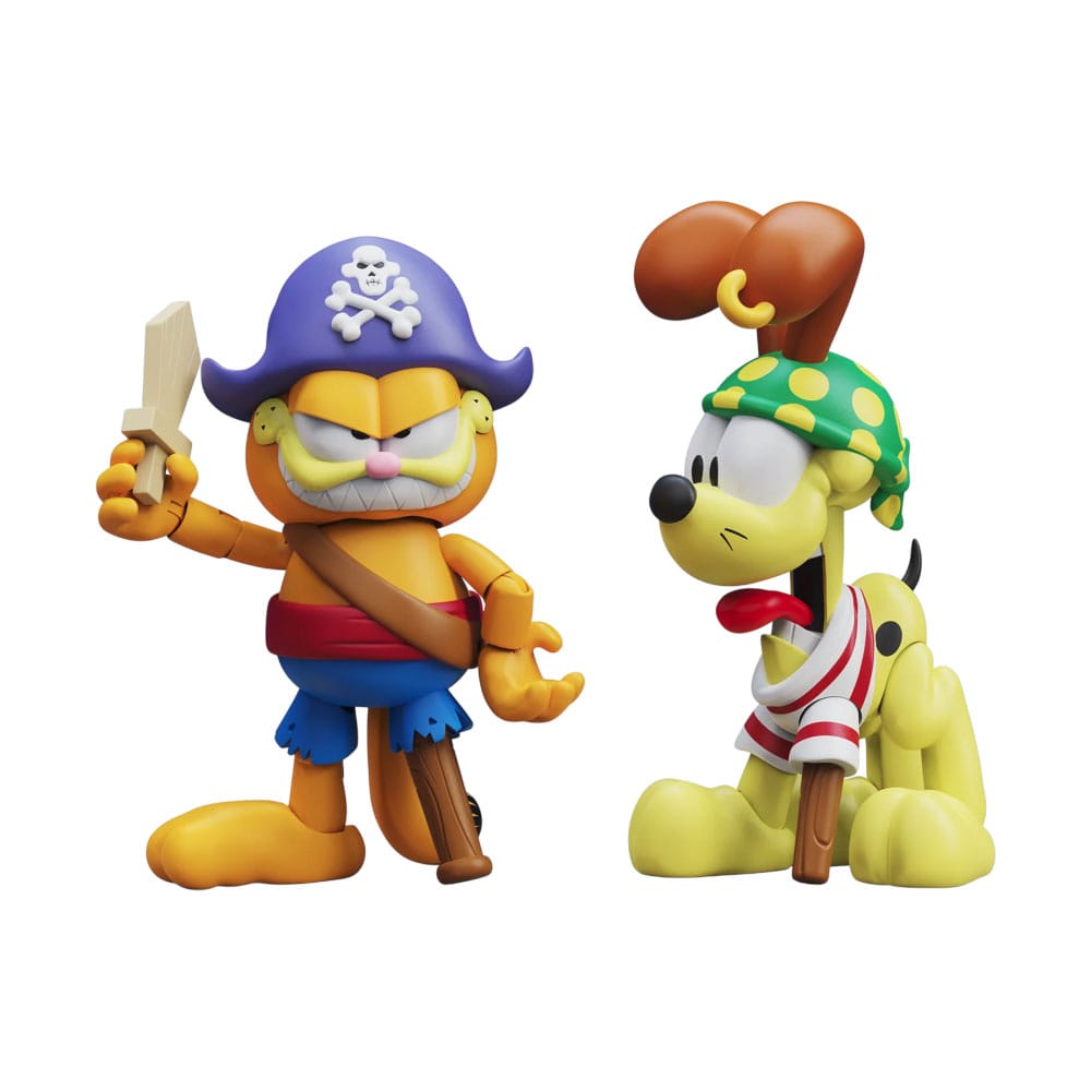 Garfield Action Figures 2 Pack Pirate Garfield and Pirate Odie Boss Fight Studio