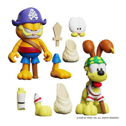 Garfield Action Figures 2 Pack Pirate Garfield and Pirate Odie Boss Fight Studio