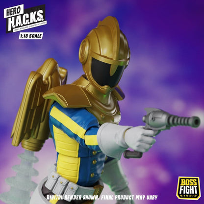 Hero H.A.C.K.S. Core Action Figure 1/18 Heroes and Villains Wave 1 Jett Steelblade: Stellar Knight of Accord