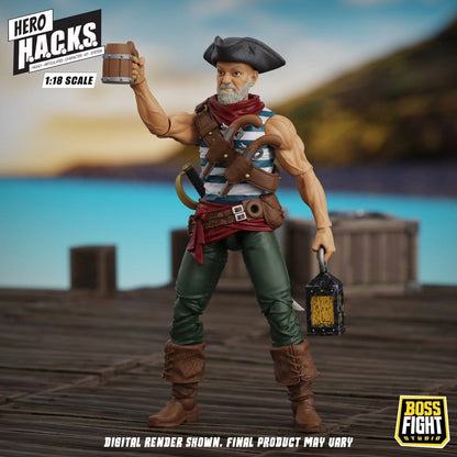 Hero H.A.C.K.S. Core Action Figure 1/18 Heroes and Villains Wave 1 Daniel Wright: Pirate Quartermaster