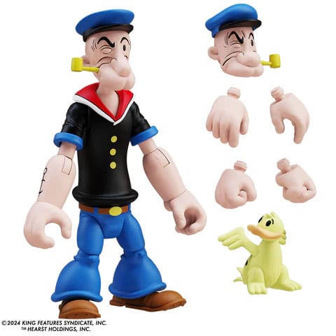 Popeye Action Figure Wave 03 Popeye 1st Appearance Black Shirt Boss Fight Studio
