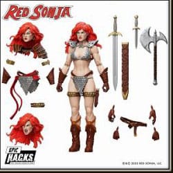 Red Sonja Epic H.A.C.K.S. Action Figure Red Sonja Boss Fight Studio