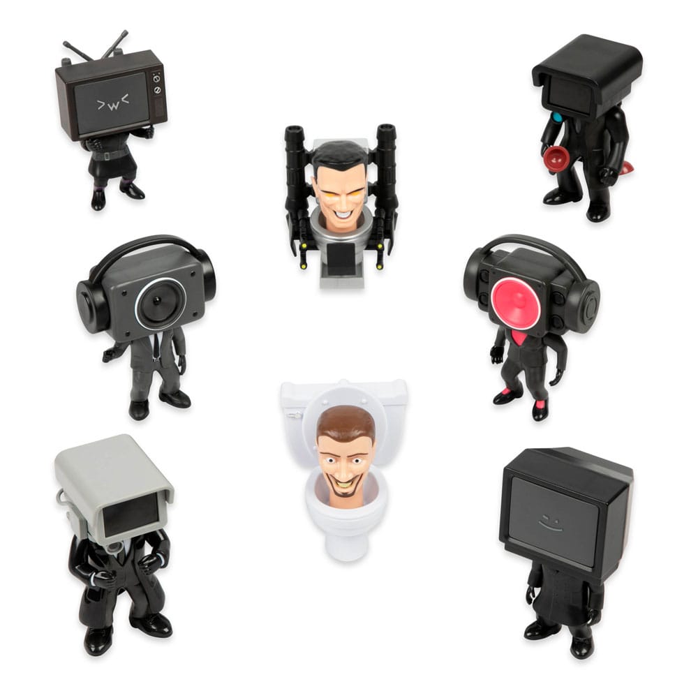 Skibidi Toilet Minifigures 6 cm Series 1 Display (24) Bonkers Toys