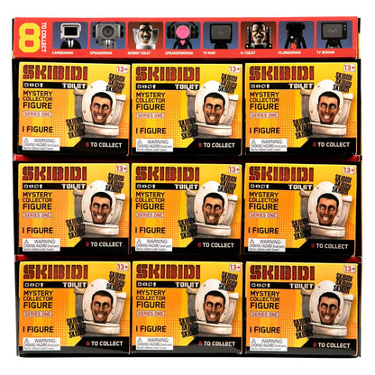 Skibidi Toilet Figures 11 cm Series 1 Display (9)