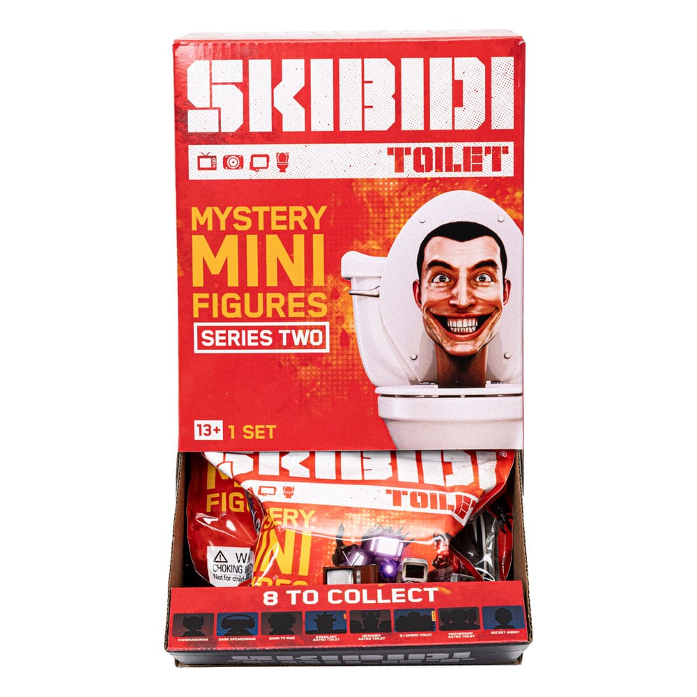 Skibidi Toilet Minifigures 6 cm Series 2 Display (24)