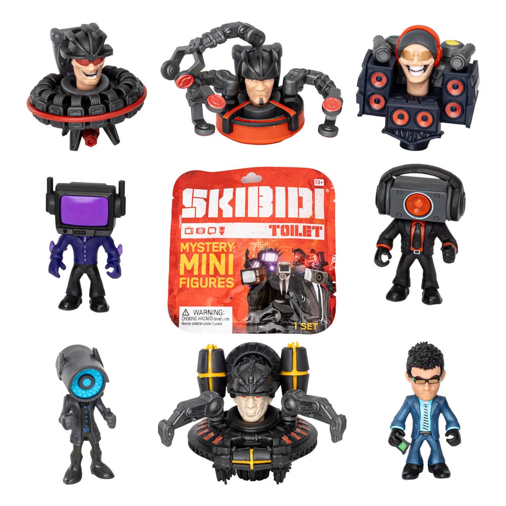 Skibidi Toilet Minifigures 6 cm Series 2 Display (24) Bonkers Toys
