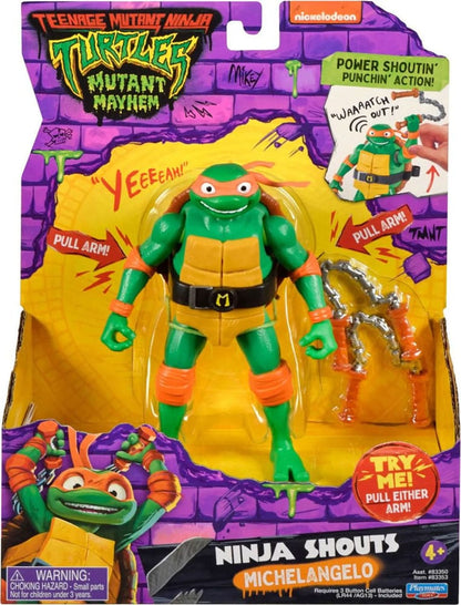 Teenage Mutant Ninja Turtles: Mutant Mayhem Ninja Shouts Action Figure Michelangelo 14 cm