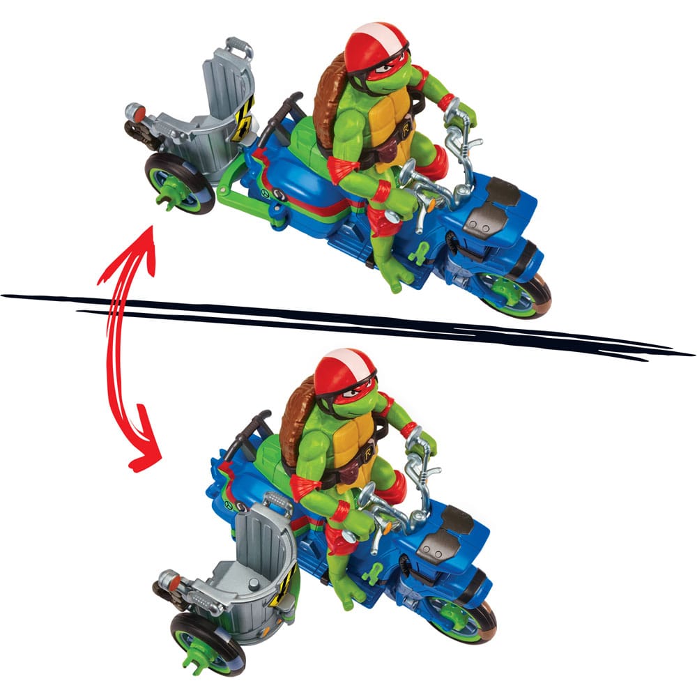 Teenage Mutant Ninja Turtles: Mutant Mayhem Action Figure Raphael & Scooter with Sidecar 11 cm Action figures