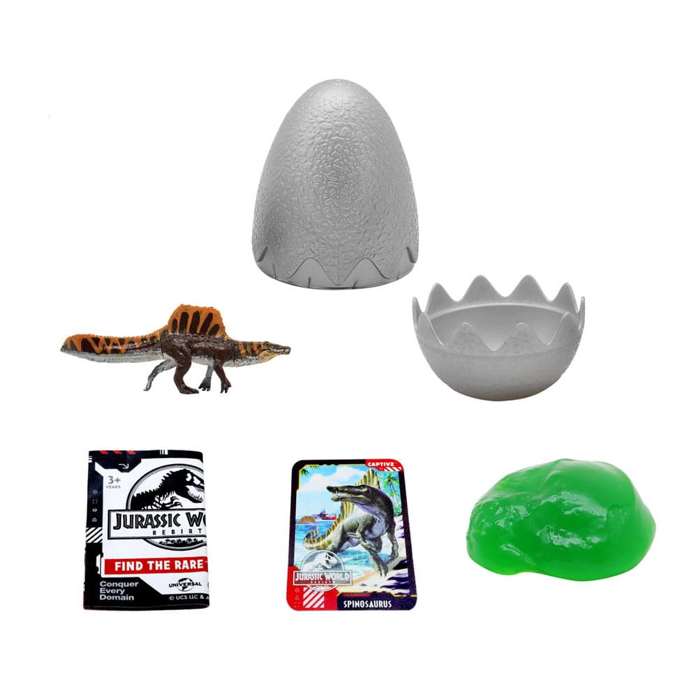 Jurassic World Rebirth Pop N Lock Breach Blind Box Captivz Build n Battle Dinos Display (12) Mini-figures