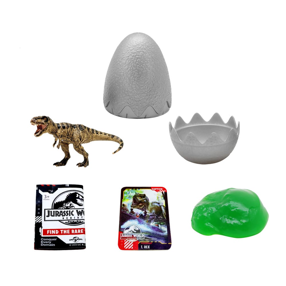 Jurassic World Rebirth Pop N Lock Breach Blind Box Captivz Build n Battle Dinos Display (12) BOTI