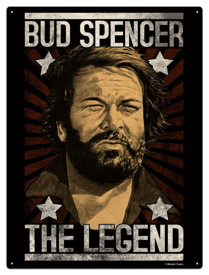 Bud Spencer Tin Sign The Legend 30 x 40 cm Tin signs