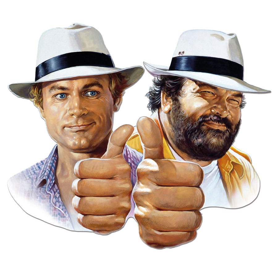 Bud Spencer & Terence Hill 3D Tin Sign Hill + Spencer 45 x 45 cm - FanofThings.co.uk