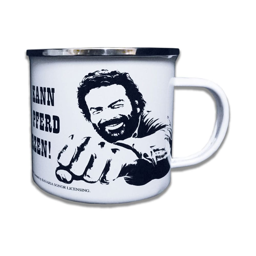 Bud Spencer Enamel Mug Pferd Faust Cups & Mugs