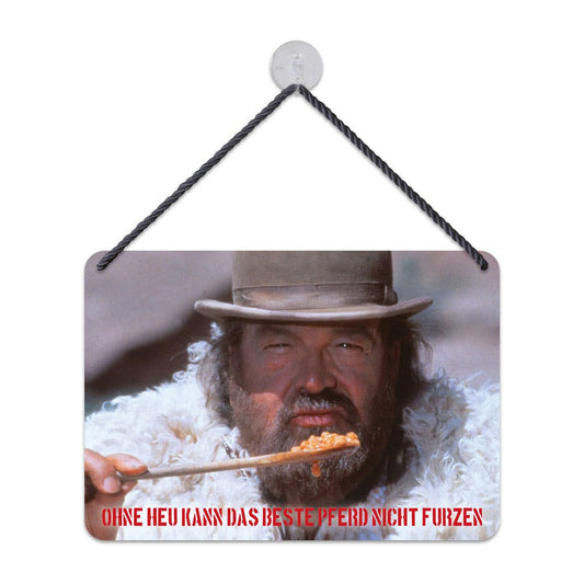 Bud Spencer Tin Sign Bohnen 16,5 x 11,5 cm Tin signs