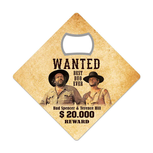 Bud Spencer & Terence Hill Bottle Opener Fridge Magnet Wanted Kitchen- and Tableware