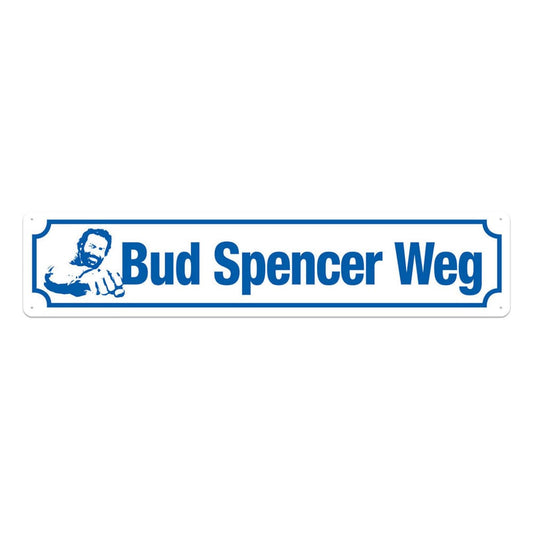 Bud Spencer Tin Sign Bud Spencer Weg 46 x 10 cm Tin signs