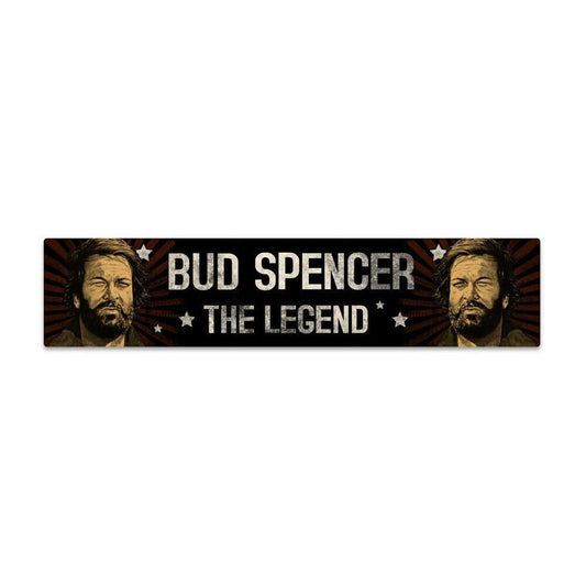 Bud Spencer Tin Sign with Magnet The Legend 16 x 3,5 cm Blechwaren Fabrik Braunschweig