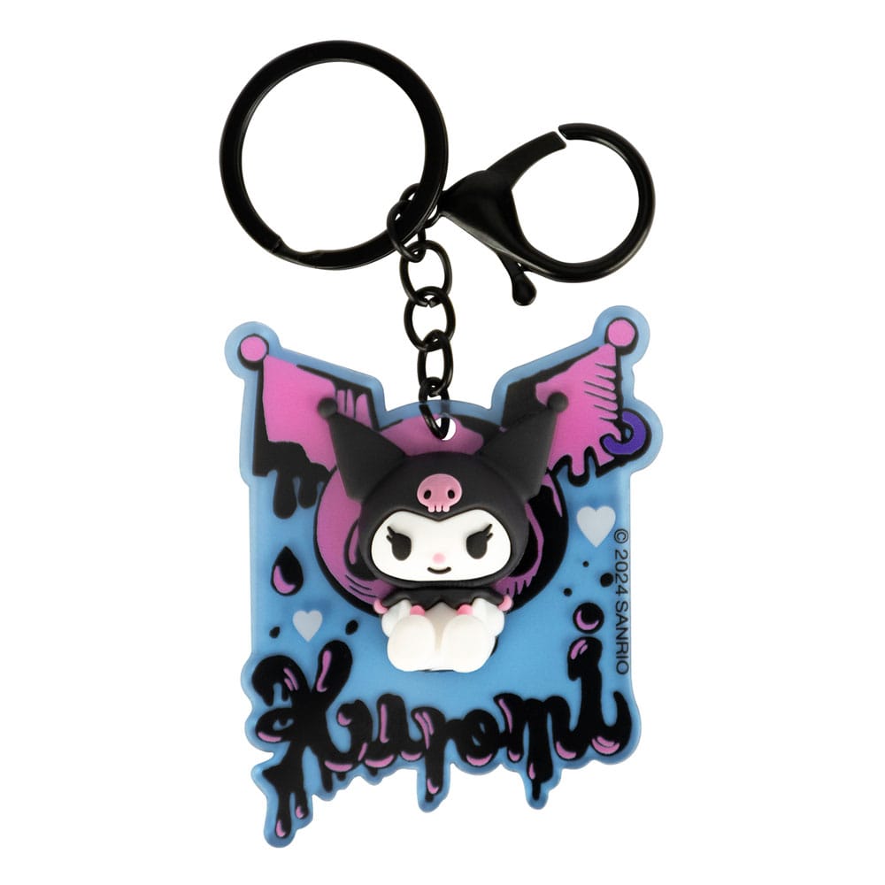 Sanrio 3D Acrylic Keychain Kuromi Blue Sky Studios
