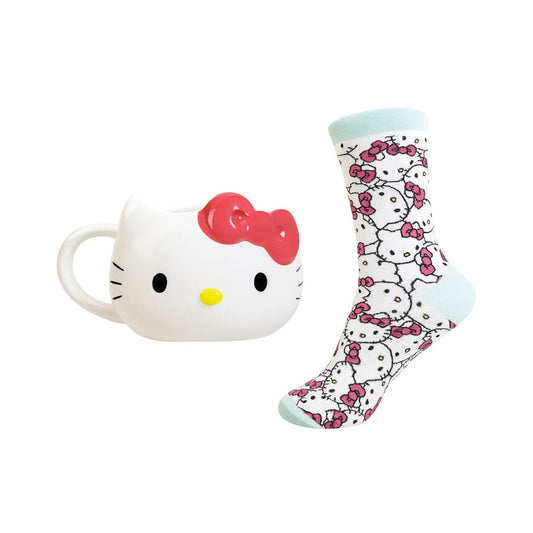 Sanrio 3D Mug & Socks Set Hello Kitty - FanofThings.co.uk