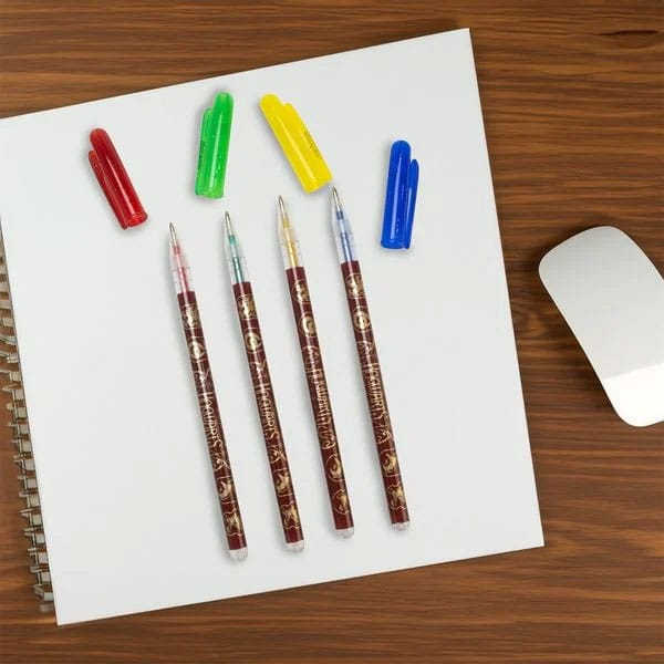 Harry Potter Gel Pens 4-Pack Colourful Crest Blue Sky Studios