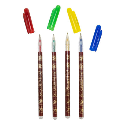 Harry Potter Gel Pens 4-Pack Colourful Crest Blue Sky Studios