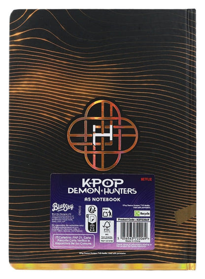 KPop Demon Hunters A5 Notebook Golden