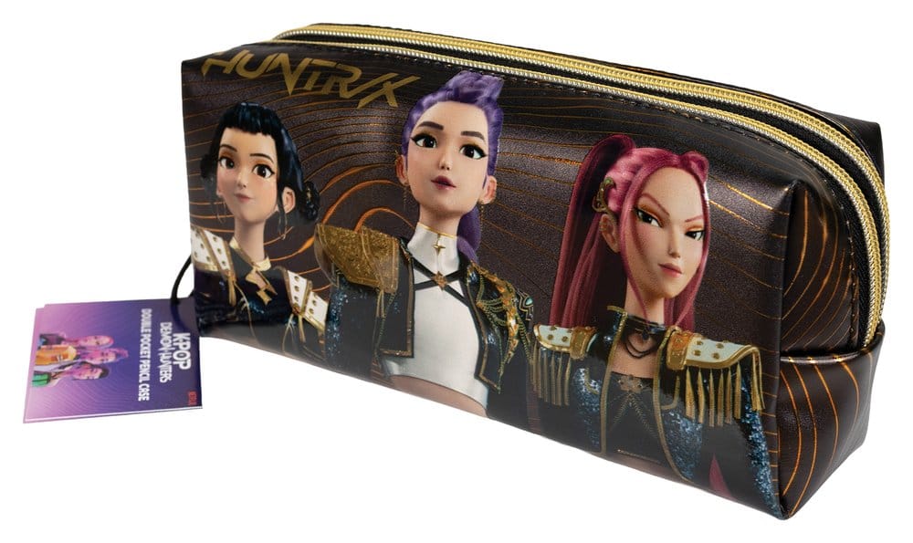 KPop Demon Hunetrs Pencil Case Golden Blue Sky Studios