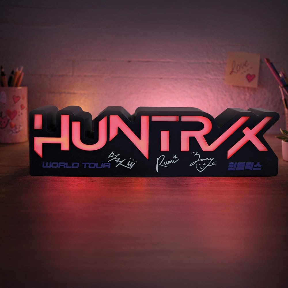 KPop Demon Hunters Lamp Huntr/x Logo Blue Sky Studios