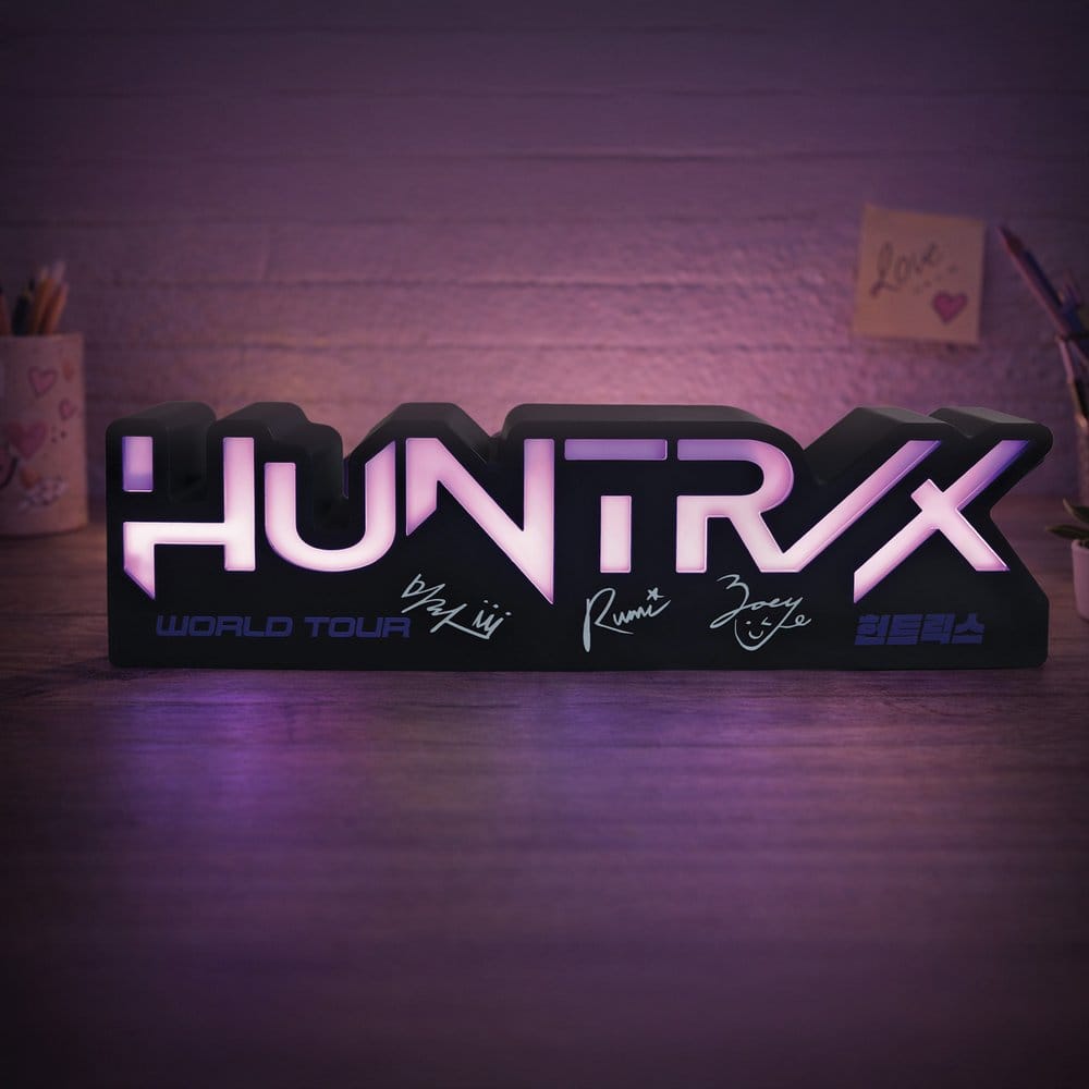 KPop Demon Hunters Lamp Huntr/x Logo Blue Sky Studios