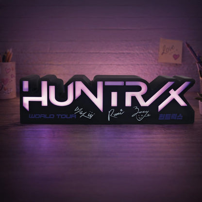 KPop Demon Hunters Lamp Huntr/x Logo Blue Sky Studios