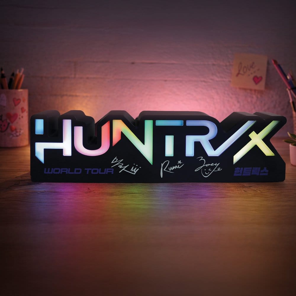 KPop Demon Hunters Lamp Huntr/x Logo Blue Sky Studios