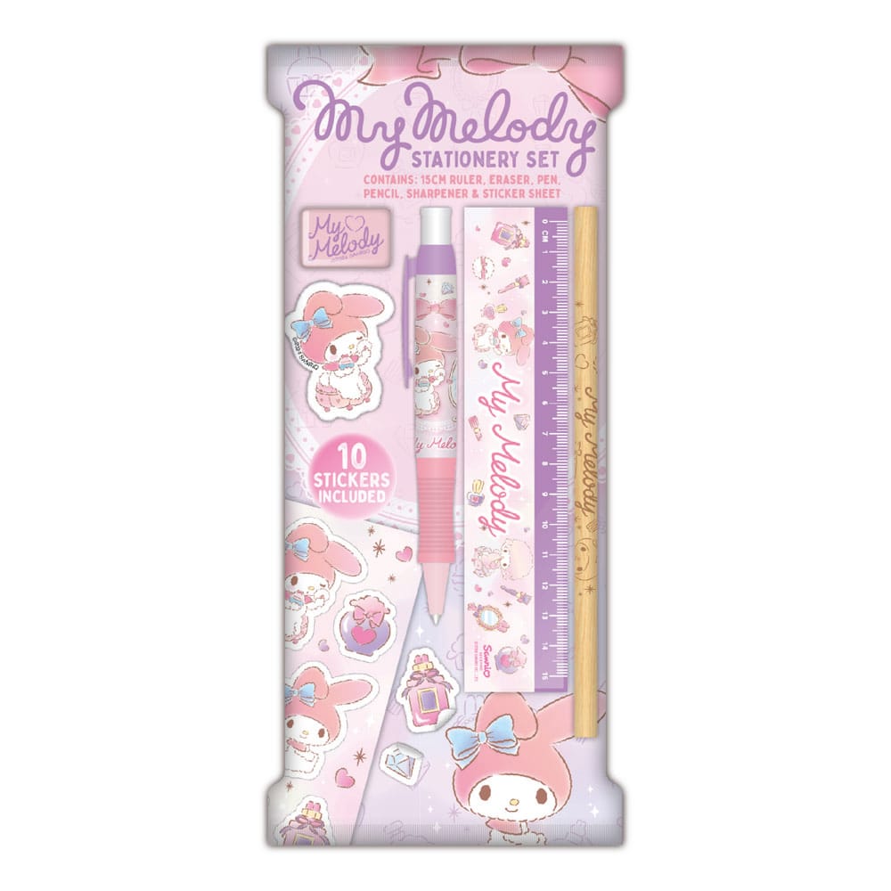 Sanrio Stationery Set 6-Pack My Melody - FanofThings.co.uk
