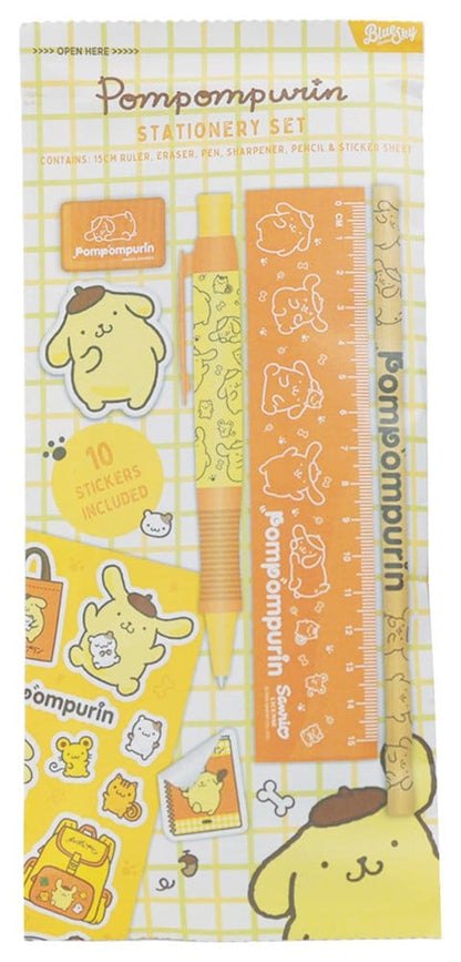 Sanrio Stationery Set 6-Pack Pompompurin Blue Sky Studios