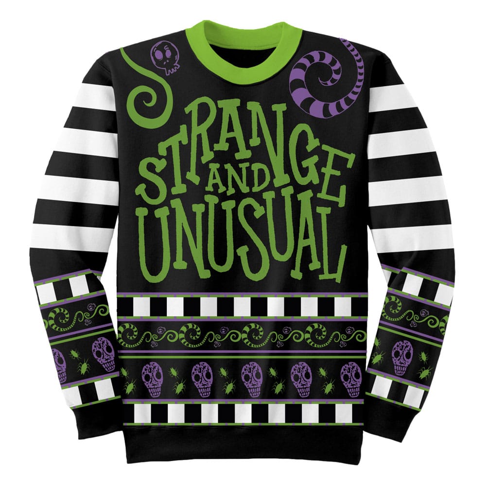 Beetlejuice Sweatshirt Jumper Strange & Unusual Size M Sweaters