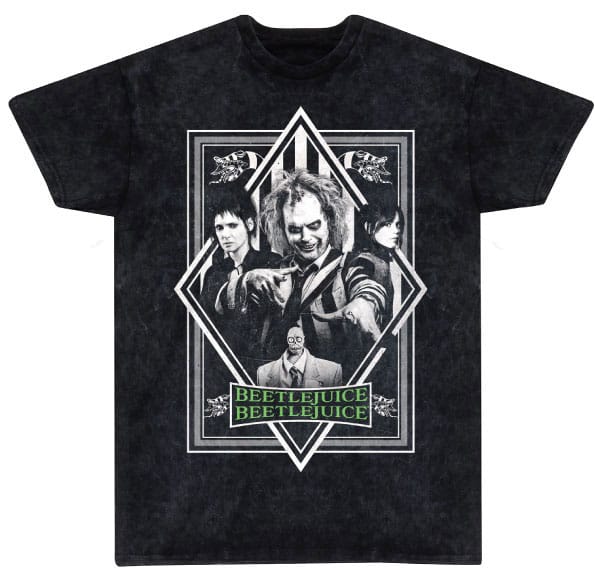 Beetlejuice 2 T-Shirt Poster Snow Wash Size M T-shirts