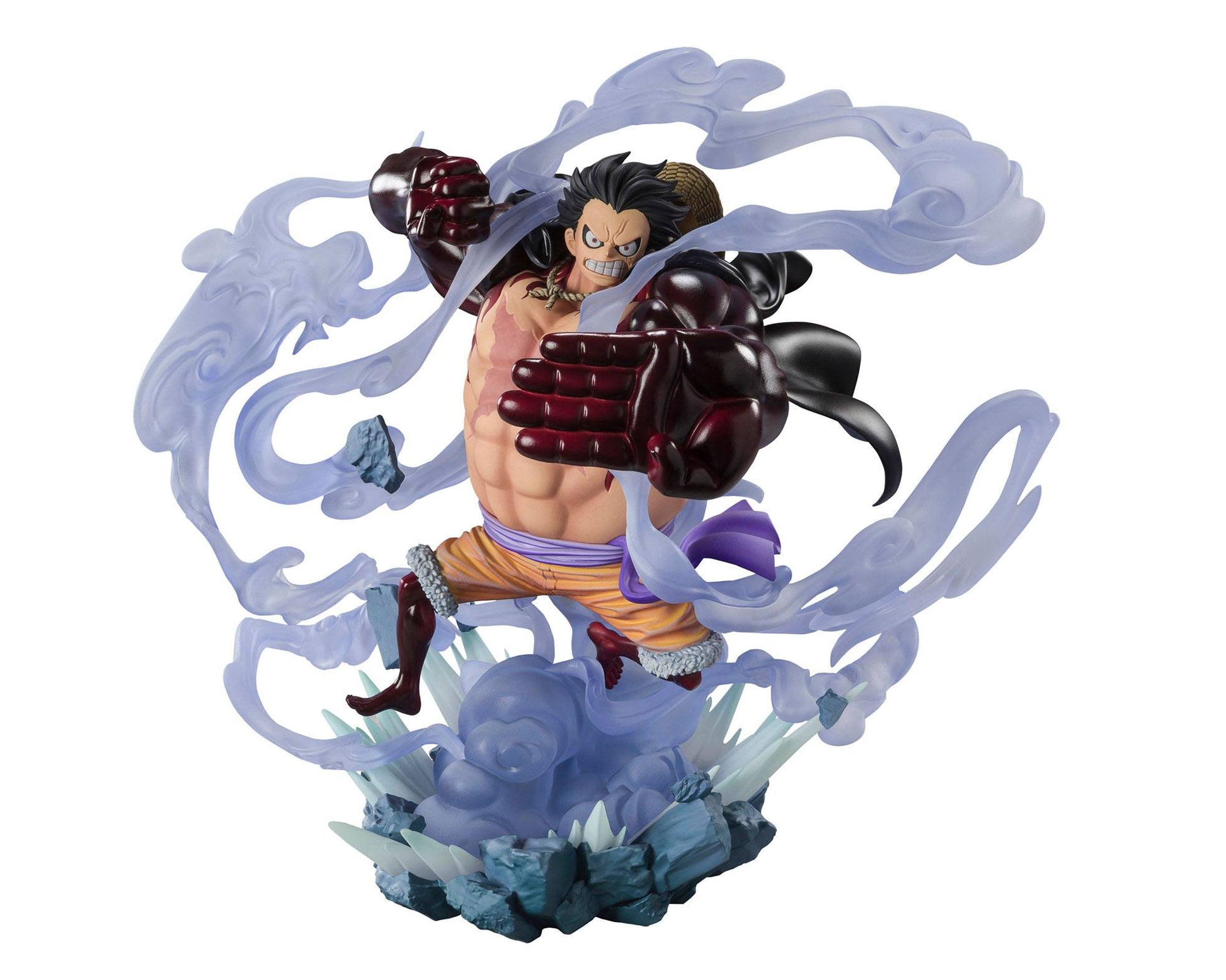 One Piece FiguartsZERO PVC Statue Extra Battle Monkey D. Luffy Gear 4 Battle of Monsters on Onigashima 21 cm Bandai Tamashii Nations