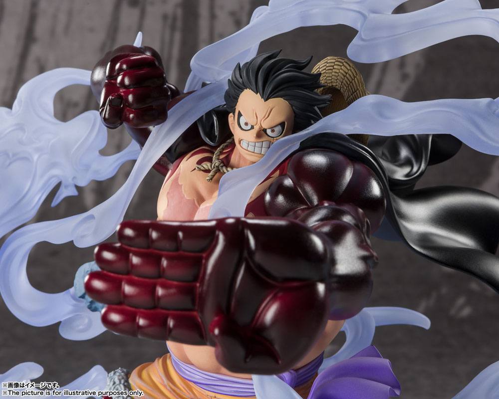 One Piece FiguartsZERO PVC Statue Extra Battle Monkey D. Luffy Gear 4 Battle of Monsters on Onigashima 21 cm Bandai Tamashii Nations
