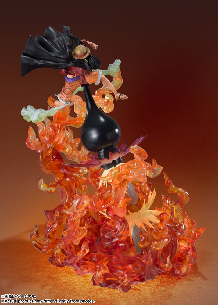 One Piece FiguartsZERO PVC Statue (Extra Battle) Luffy Red Roc 45 cm