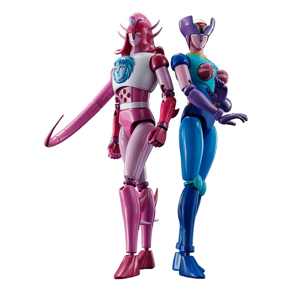 Great Mazinger Z Soul of Chogokin Diecast Action Figures GX-108 Rhein & GX-11R Dianan A Set 17 cm - FanofThings.co.uk