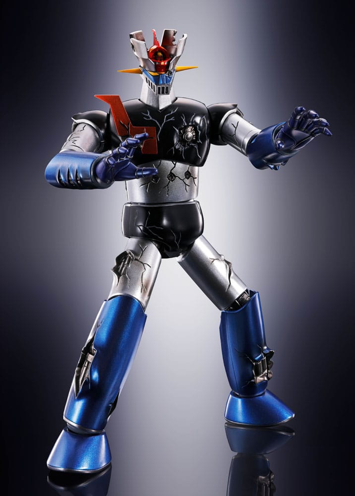 Great Mazinger Soul of Chogokin Diecast Action Figure GX-105D Great Mazinger Z Kakumei Shinka Damage Ver. 17 cm Action