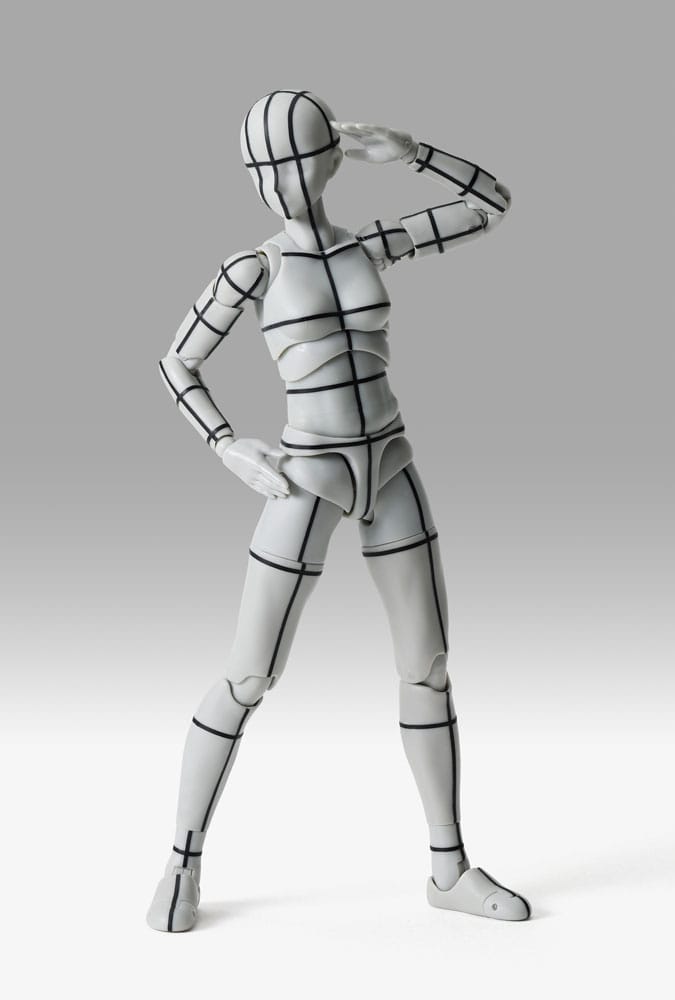 S.H.Figuarts Action Figure Body-Chan Sports Edition Wire Frame (Gray Color Ver.) 15 cm - FanofThings.co.uk